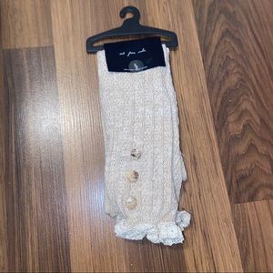 Out from under knee high socks